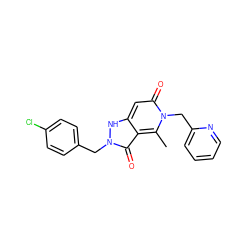 Cc1c2c(=O)n(Cc3ccc(Cl)cc3)[nH]c2cc(=O)n1Cc1ccccn1 ZINC000064447038