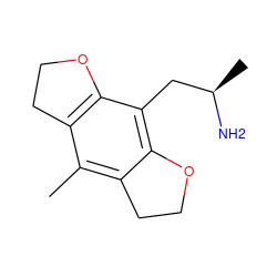 Cc1c2c(c(C[C@@H](C)N)c3c1CCO3)OCC2 ZINC000013444169