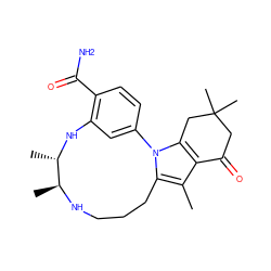 Cc1c2c(n3c1CCCN[C@@H](C)[C@H](C)Nc1cc-3ccc1C(N)=O)CC(C)(C)CC2=O ZINC000072176082