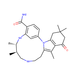 Cc1c2c(n3c1CCNC[C@@H](C)[C@H](C)Nc1cc-3ccc1C(N)=O)CC(C)(C)CC2=O ZINC000072175901