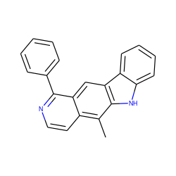 Cc1c2ccnc(-c3ccccc3)c2cc2c1[nH]c1ccccc12 ZINC000013282980