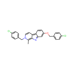 Cc1c2nc3cc(OCc4ccc(Cl)cc4)ccc3c-2ccn1Cc1ccc(Cl)cc1 ZINC000473128017