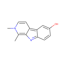 Cc1c2nc3ccc(O)cc3c-2ccn1C ZINC000377813298