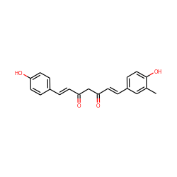 Cc1cc(/C=C/C(=O)CC(=O)/C=C/c2ccc(O)cc2)ccc1O ZINC000139716815