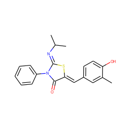 Cc1cc(/C=C2\S/C(=N\C(C)C)N(c3ccccc3)C2=O)ccc1O ZINC000049784218