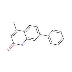 Cc1cc(=O)[nH]c2cc(-c3ccccc3)ccc12 ZINC000096906608