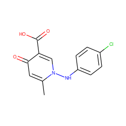 Cc1cc(=O)c(C(=O)O)cn1Nc1ccc(Cl)cc1 ZINC000020366134