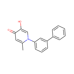 Cc1cc(=O)c(O)cn1-c1cccc(-c2ccccc2)c1 ZINC000144575093