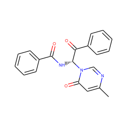 Cc1cc(=O)n([C@H](NC(=O)c2ccccc2)C(=O)c2ccccc2)cn1 ZINC000000044935