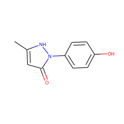 Cc1cc(=O)n(-c2ccc(O)cc2)[nH]1 ZINC000002487496