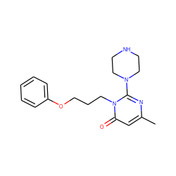 Cc1cc(=O)n(CCCOc2ccccc2)c(N2CCNCC2)n1 ZINC000045286254