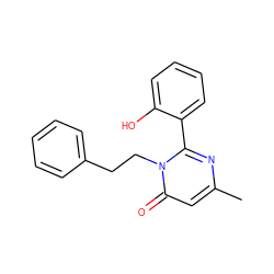 Cc1cc(=O)n(CCc2ccccc2)c(-c2ccccc2O)n1 ZINC000028520859