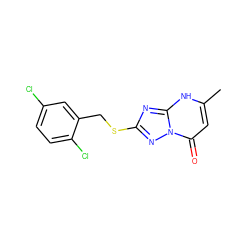 Cc1cc(=O)n2nc(SCc3cc(Cl)ccc3Cl)nc2[nH]1 ZINC000095578227