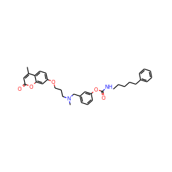 Cc1cc(=O)oc2cc(OCCCN(C)Cc3cccc(OC(=O)NCCCCCc4ccccc4)c3)ccc12 ZINC000653837926