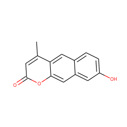 Cc1cc(=O)oc2cc3cc(O)ccc3cc12 ZINC000096912266