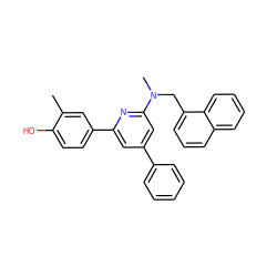 Cc1cc(-c2cc(-c3ccccc3)cc(N(C)Cc3cccc4ccccc34)n2)ccc1O ZINC000029569346