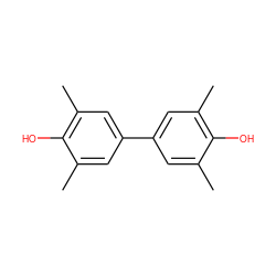 Cc1cc(-c2cc(C)c(O)c(C)c2)cc(C)c1O ZINC000000057044