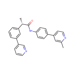 Cc1cc(-c2ccc(NC(=O)[C@@H](C)c3cccc(-c4cccnc4)c3)cc2)ccn1 ZINC000103273486