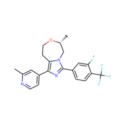 Cc1cc(-c2nc(-c3ccc(C(F)(F)F)c(F)c3)n3c2CCO[C@H](C)C3)ccn1 ZINC001772607761