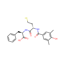 Cc1cc(C(=O)N[C@@H](CCS)C(=O)N[C@H](Cc2ccccc2)C(=O)O)cc(C)c1O ZINC000036185324