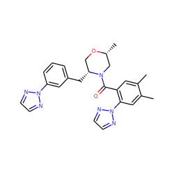 Cc1cc(C(=O)N2C[C@@H](C)OC[C@H]2Cc2cccc(-n3nccn3)c2)c(-n2nccn2)cc1C ZINC000205667113