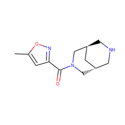 Cc1cc(C(=O)N2C[C@H]3CNC[C@@H](C3)C2)no1 ZINC000169711252