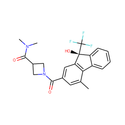 Cc1cc(C(=O)N2CC(C(=O)N(C)C)C2)cc2c1-c1ccccc1[C@@]2(O)C(F)(F)F ZINC000116909362