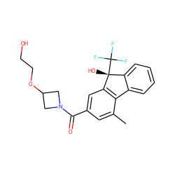 Cc1cc(C(=O)N2CC(OCCO)C2)cc2c1-c1ccccc1[C@@]2(O)C(F)(F)F ZINC000144726425