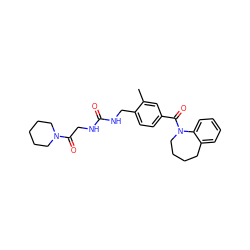 Cc1cc(C(=O)N2CCCCc3ccccc32)ccc1CNC(=O)NCC(=O)N1CCCCC1 ZINC000000591162