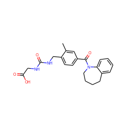 Cc1cc(C(=O)N2CCCCc3ccccc32)ccc1CNC(=O)NCC(=O)O ZINC000003936465