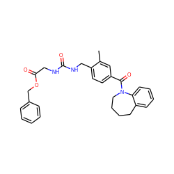 Cc1cc(C(=O)N2CCCCc3ccccc32)ccc1CNC(=O)NCC(=O)OCc1ccccc1 ZINC000040872855