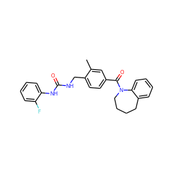 Cc1cc(C(=O)N2CCCCc3ccccc32)ccc1CNC(=O)Nc1ccccc1F ZINC000040380377