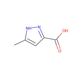 Cc1cc(C(=O)O)n[nH]1 ZINC000003982495