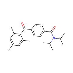 Cc1cc(C)c(C(=O)c2ccc(C(=O)N(C(C)C)C(C)C)cc2)c(C)c1 ZINC000001228675