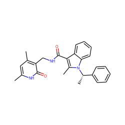 Cc1cc(C)c(CNC(=O)c2c(C)n([C@@H](C)c3ccccc3)c3ccccc23)c(=O)[nH]1 ZINC000148358936