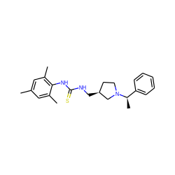 Cc1cc(C)c(NC(=S)NC[C@H]2CCN([C@H](C)c3ccccc3)C2)c(C)c1 ZINC000003589073