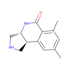 Cc1cc(C)c2c(c1)[C@H]1CNC[C@@H]1NC2=O ZINC000095592457