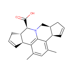 Cc1cc(C)c2c3c1[C@H]1C=CC[C@@H]1[C@@H](C(=O)O)N3C[C@H]1CC=C[C@@H]21 ZINC000004132326