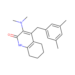 Cc1cc(C)cc(Cc2c3c([nH]c(=O)c2N(C)C)CCCC3)c1 ZINC000005892029