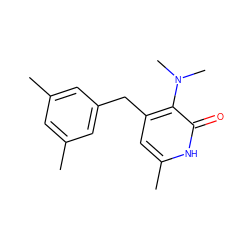 Cc1cc(C)cc(Cc2cc(C)[nH]c(=O)c2N(C)C)c1 ZINC000005892051