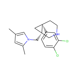 Cc1cc(C)n(C[C@@]23CNCC[C@]2(c2ccc(Cl)c(Cl)c2)C3)c1 ZINC000072114434