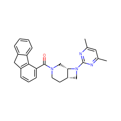 Cc1cc(C)nc(N2C[C@@H]3CCN(C(=O)c4cccc5c4-c4ccccc4C5)C[C@@H]32)n1 ZINC000116826866