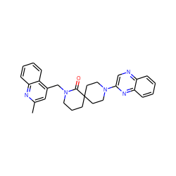 Cc1cc(CN2CCCC3(CCN(c4cnc5ccccc5n4)CC3)C2=O)c2ccccc2n1 ZINC000096173071