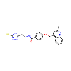 Cc1cc(COc2ccc(C(=O)NCCc3nnc(S)[nH]3)cc2)c2ccccc2n1 ZINC000028903198