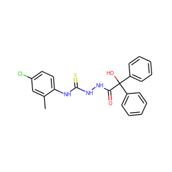 Cc1cc(Cl)ccc1NC(=S)NNC(=O)C(O)(c1ccccc1)c1ccccc1 ZINC000001033211