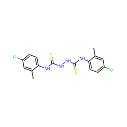 Cc1cc(Cl)ccc1NC(=S)NNC(=S)Nc1ccc(Cl)cc1C ZINC000020352579