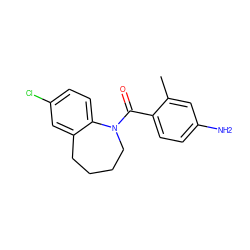 Cc1cc(N)ccc1C(=O)N1CCCCc2cc(Cl)ccc21 ZINC000013835090