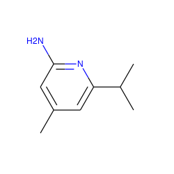 Cc1cc(N)nc(C(C)C)c1 ZINC000000021815