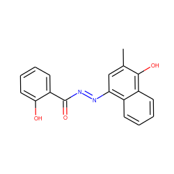 Cc1cc(N=NC(=O)c2ccccc2O)c2ccccc2c1O ZINC000253995397