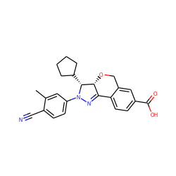 Cc1cc(N2N=C3c4ccc(C(=O)O)cc4CO[C@H]3[C@H]2C2CCCC2)ccc1C#N ZINC000058580986